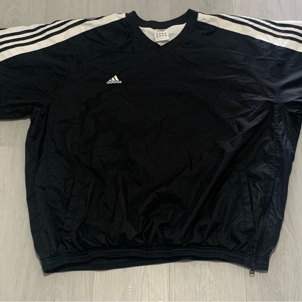 Adidas Black and White Athletic Jacket